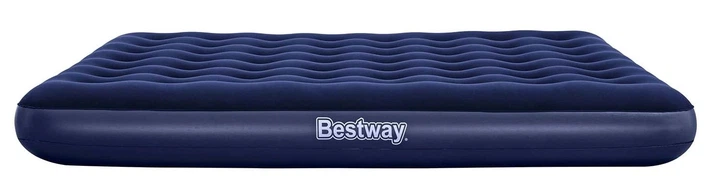 Надувний матрац Bestway двомісний з поршневим насосом 203 x 183 x 22 см 67004 (5903890606909) - зображення 4