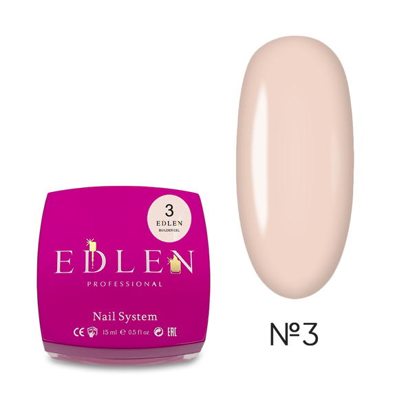 Гель Edlen Builder gel #03 15 мл - Фото 1 Гель Edlen Builder gel #03 15 мл - изображение 1