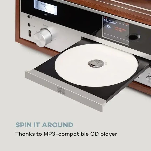 Музичний центр, Стереосистема 8в1, Wifi,Bt,Fm,Cd,Aux, Auna Birmingem, Hifi, з Німеччини - зображення 5