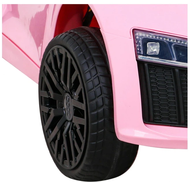 Samochód elektryczny dla dzieci Audi R8 na akumulator dla dzieci + Pilot + EVA + Wolny Start + MP3 LED Różowy (PA.HL1818.ROZ) (5903864914771) - obraz 7