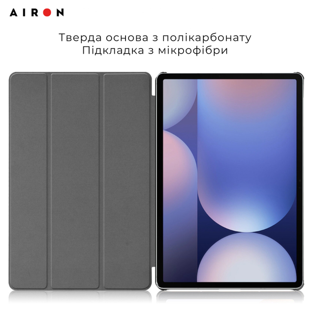 Чохол для планшета Samsung Galaxy Tab S10 Plus 12.4 Чорний Полікарбонат з захисною плівкою - зображення 8
