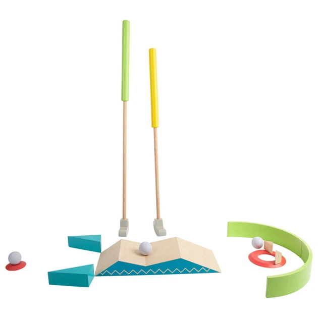 Ігровий набір Small Foot Дерев’яний міні-гольф 20 елементів (11964) (4020972119643) - зображення 6