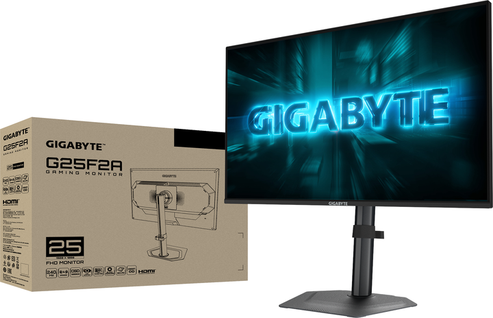 Монітор 24.5" Gigabyte G25F2A Gaming Monitor (4719331874544) - зображення 2