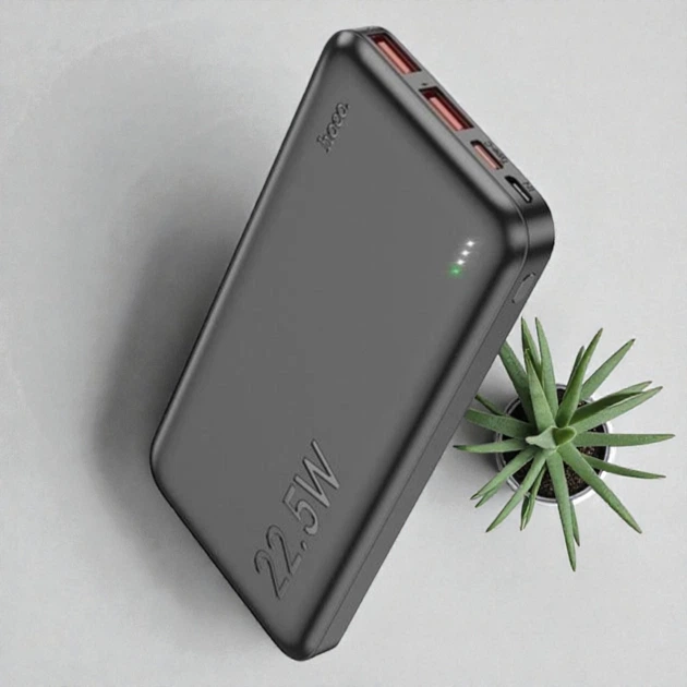 Повербанк Hoco J101 Back Astute 10000 mAh 22.5W с быстрой зарядкой - Фото 1 Повербанк Hoco J101 Back Astute 10000 mAh 22.5W с быстрой зарядкой - изображение 1