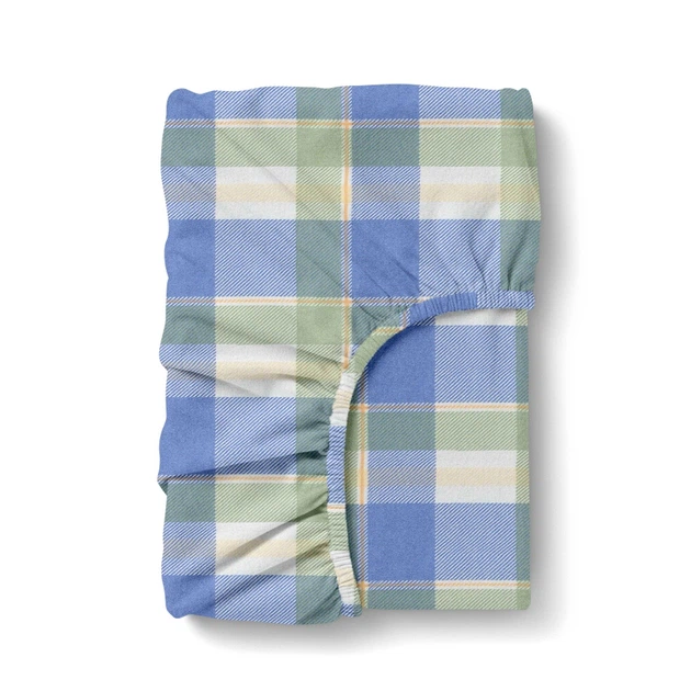 Простирадло на резинці Cosas OCEAN TARTAN Фланель 120х200х20 2 шт (4822052503126) - Фото 2 Простирадло на резинці Cosas OCEAN TARTAN Фланель 120х200х20 2 шт (4822052503126) - зображення 2