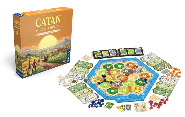 Настільна гра CATAN. Міста й лицарі (Cities & Knights) (українське видання) - Фото 2 Настільна гра CATAN. Міста й лицарі (Cities & Knights) (українське видання) - зображення 2