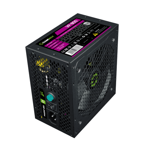 Блок живлення 800 Вт, GameMax VP-800, Black, 80+ Bronze, Active PFC, 12 см, 3xMolex / 6xSATA / 2x2+6-pin / 1x4+4-pin / 1x20+4-pin, захист OVP / UVP / OCP / OLP / OPP / SCP - изображение 4
