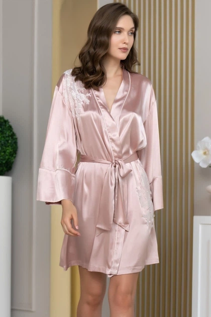 Халат Mia-Amore 50/52(2XL/3XL) Розовый (136960) - Фото 2 Халат Mia-Amore 50/52(2XL/3XL) Розовый (136960) - изображение 2