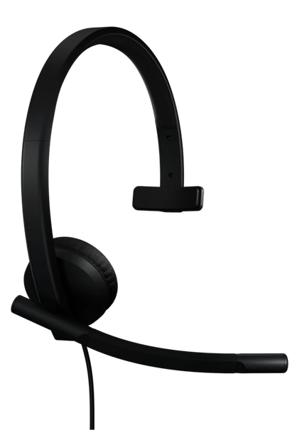 Навушники Logitech H570e Corded Mono USB-C Headset (Teams version) Black (981-001427) - Фото 4 Навушники Logitech H570e Corded Mono USB-C Headset (Teams version) Black (981-001427) - зображення 4