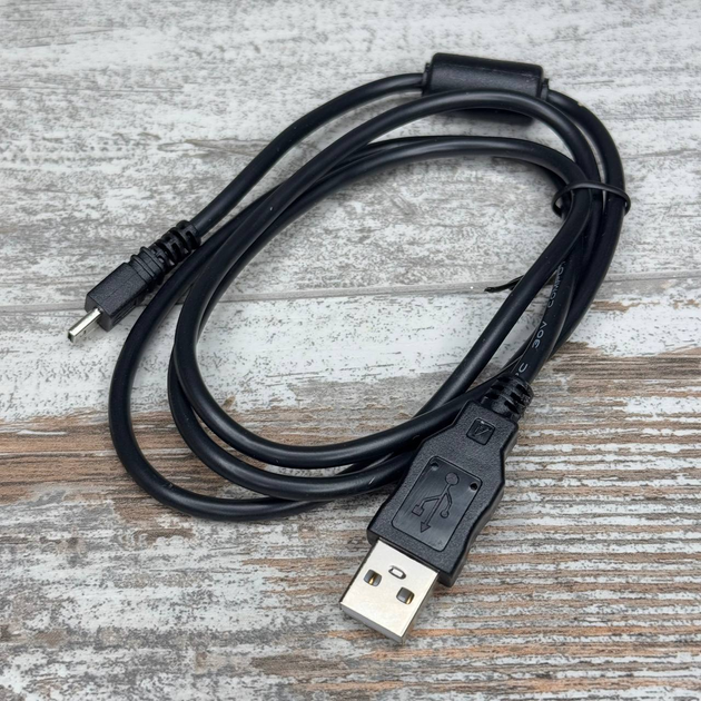 Кабель USB-Mini-B 8pin Nikon UC-E6 Olympus CB-USB7 Pentax I-USB7 1.5м для фотоапаратів - Фото 1 Кабель USB-Mini-B 8pin Nikon UC-E6 Olympus CB-USB7 Pentax I-USB7 1.5м для фотоапаратів - зображення 1
