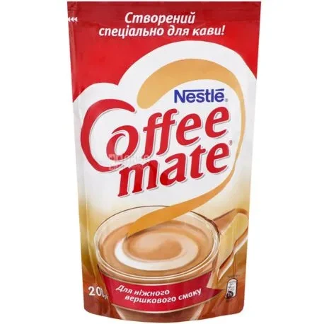 Сухі вершки Nestle Coffee-Mate кример 200г (132439) - Фото 1 Сухі вершки Nestle Coffee-Mate кример 200г (132439) - изображение 1
