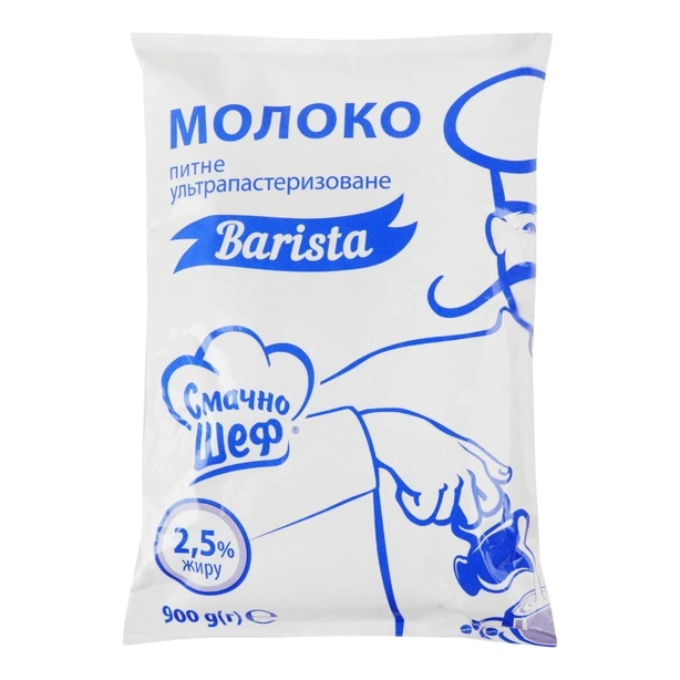 Молоко ультрапастеризоване т/ф Смачно Шеф 2,5 % 900г (3489482) - Фото 1 Молоко ультрапастеризоване т/ф Смачно Шеф 2,5 % 900г (3489482) - изображение 1