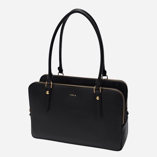 Сумка шопер жіноча з натуральної шкіри Furla WB01872BX0460O60001002 Чорна (800070352176) - зображення 5