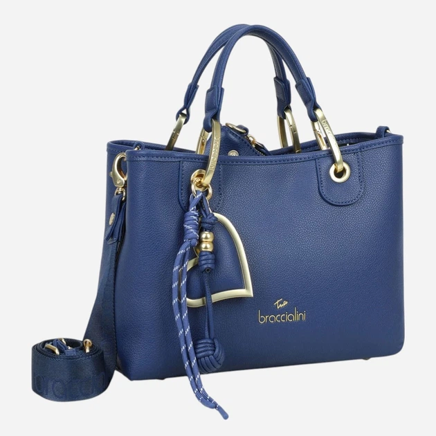 Torebka crossbody damska mała Braccialini B18841-YY-200 Niebieska - obraz 4