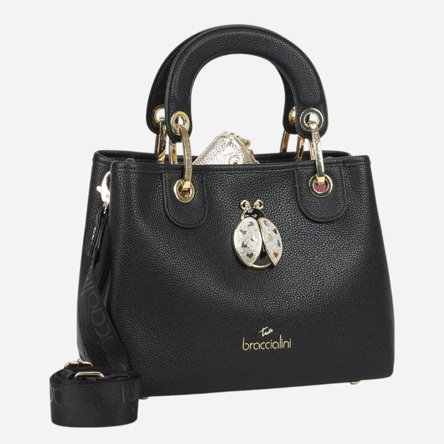 Torebka crossbody damska mała Braccialini B18851-YY-100 Czarna - obraz 4