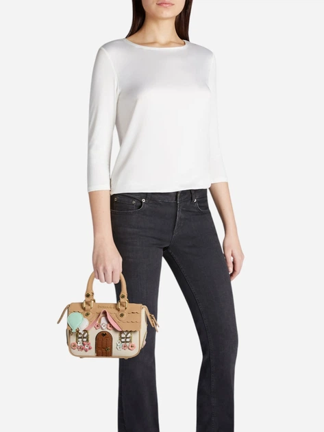 Torebka crossbody damska skórzana Braccialini B19041-PP-818 Beżowa - obraz 2