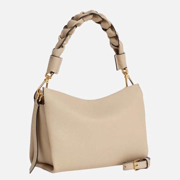 Сумка крос-боді жіноча з натуральної шкіри маленька Coccinelle E1M50580101-700 Світло-бежева (800070354164) - зображення 2