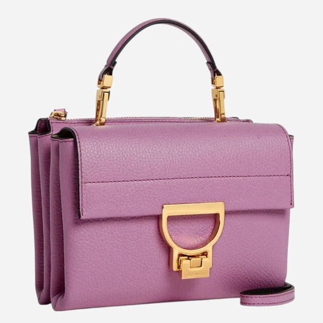 Сумка крос-боді жіноча з натуральної шкіри маленька Coccinelle E1MD555B701-P19 Пурпурова (800070354169) - зображення 2