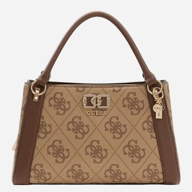 Сумка крос-боді через плече жіноча зі штучної шкіри середня Guess HWOS9901060-LGW Коричнева (800070352303) - зображення 4