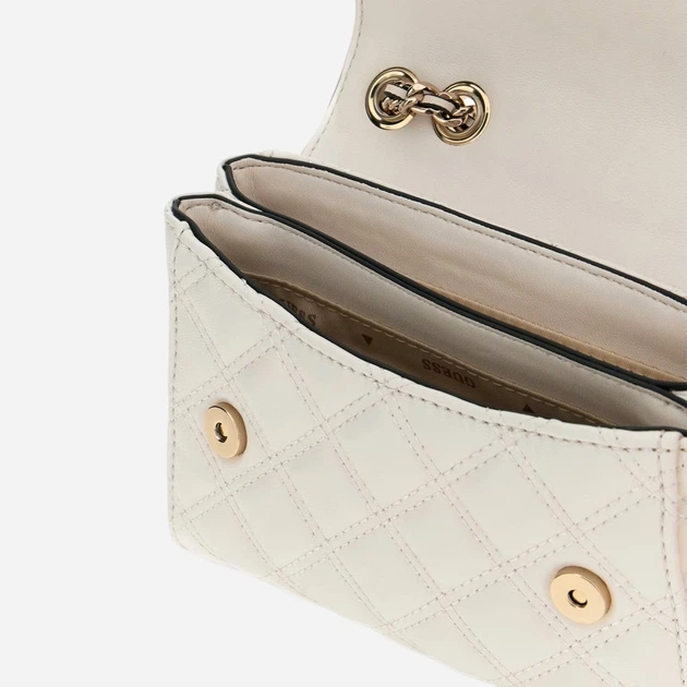 Torebka crossbody damska mini Guess HWQG9673740-OFF Biała - obraz 3