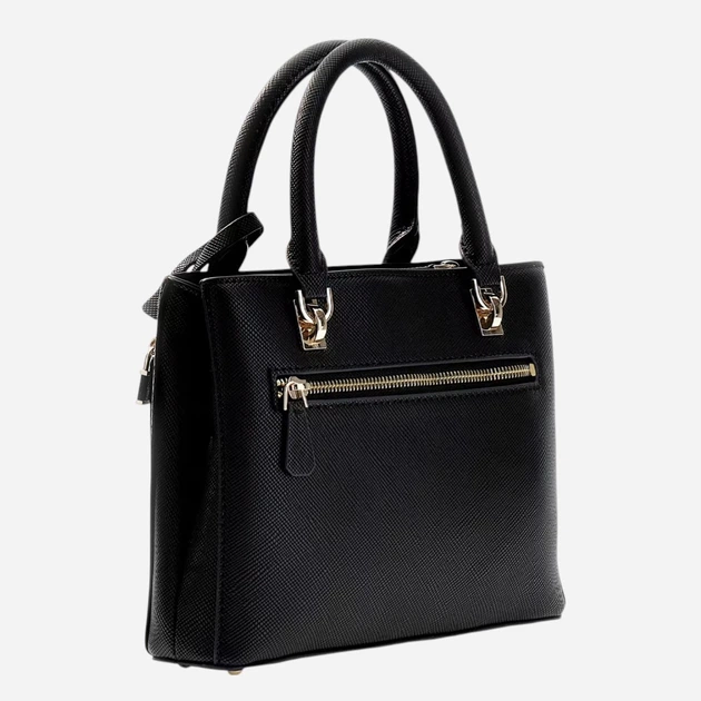 Сумка крос-боді через плече жіноча зі штучної шкіри середня Guess HWZG9672050-BLA Чорна (800070352318) - зображення 3