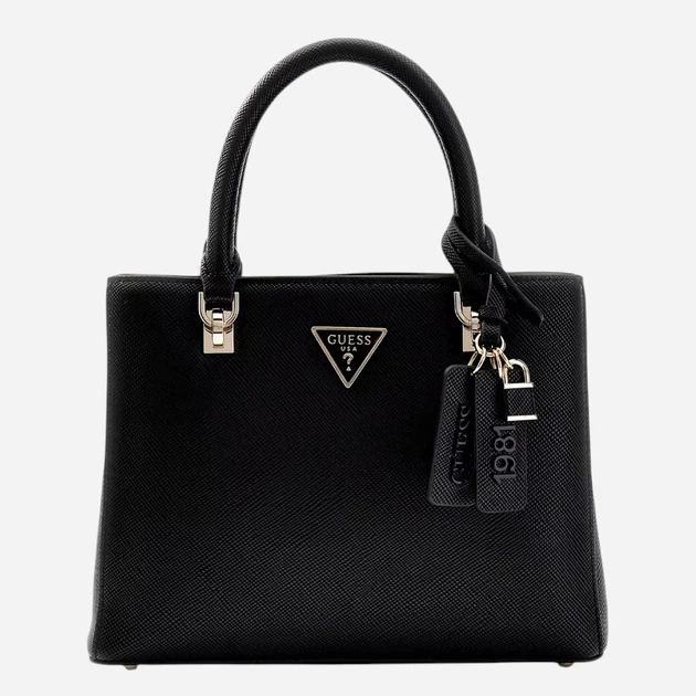 Сумка крос-боді через плече жіноча зі штучної шкіри середня Guess HWZG9672050-BLA Чорна (800070352318) - зображення 4