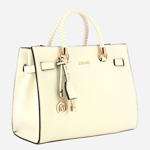 Сумка шопер жіноча зі штучної шкіри Liu Jo AA6086E1012-X0459 Біла (800070353738) - зображення 3