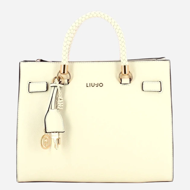 Сумка шопер жіноча зі штучної шкіри Liu Jo AA6086E1012-X0459 Біла (800070353738) - зображення 4