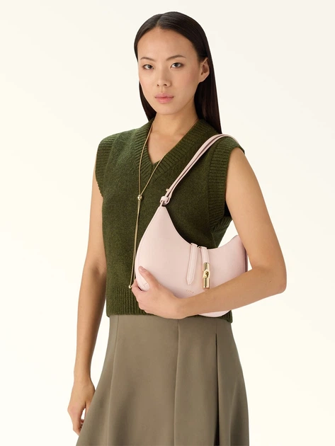 Сумка крос-боді жіноча з натуральної шкіри маленька Furla WB01500BX33534355S1007 Світло-рожева (800070352191) - зображення 3