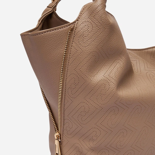 Сумка хобо жіноча зі штучної шкіри середня Liu Jo AA6058ES026-71409 Коричнева (800070353719) - зображення 3