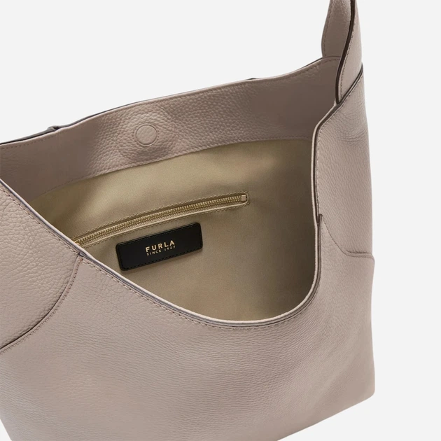 Сумка хобо жіноча з натуральної шкіри середня Furla WB01900HSF0004488S1007 Бежева (800070352188) - зображення 3