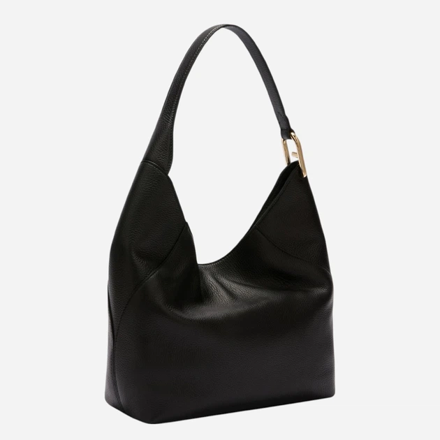 Сумка хобо жіноча з натуральної шкіри середня Furla WB01900HSF000O60001007 Чорна (800070352184) - зображення 3