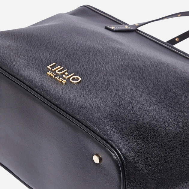 Сумка шопер жіноча зі штучної шкіри Liu Jo AA6070E1012-22222 Чорна (800070353727) - зображення 4