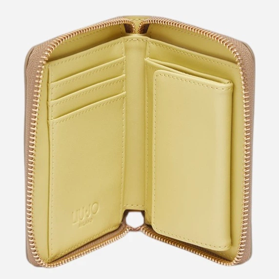 Гаманець жіночий зі штучної шкіри для карток Liu Jo AA6156E1109-01679 Бежевий (800070353802) - зображення 3