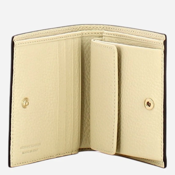 Портмоне жіноче шкіряне для карток IUNTOO 167074003 Бежеве (800070356297) - зображення 3