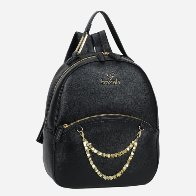 Plecak damski A4 Braccialini B18814-YY-100 Czarny - obraz 4