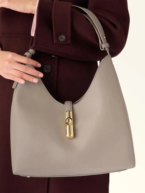 Сумка жіноча з натуральної шкіри середня Furla WB01499BX31044488S1007 Пудрова (800070352190) - зображення 2