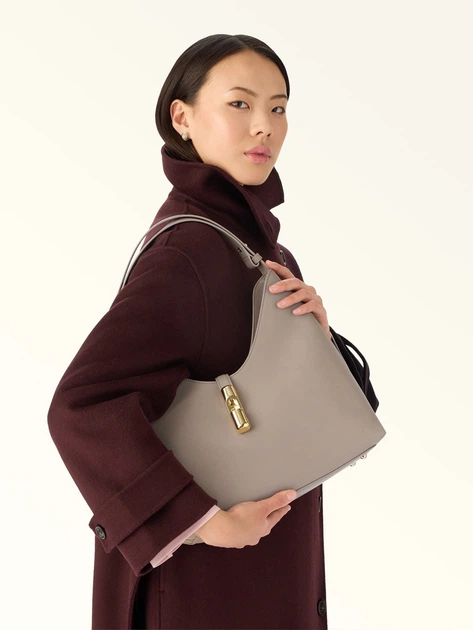 Сумка жіноча з натуральної шкіри середня Furla WB01499BX31044488S1007 Пудрова (800070352190) - зображення 3