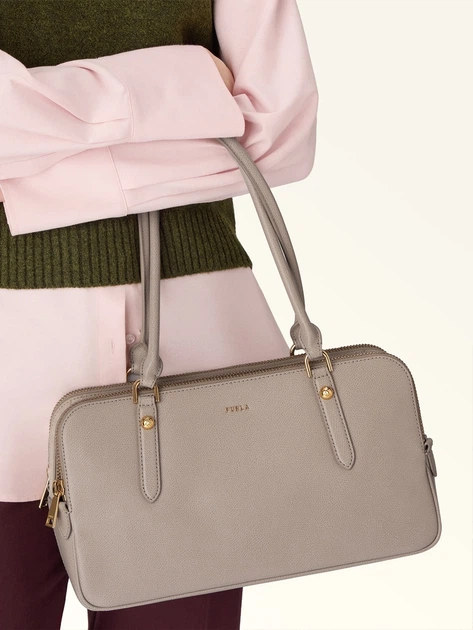 Сумка жіноча з натуральної шкіри середня Furla WB01871BX04604488S1002 Бежева (800070352166) - зображення 2