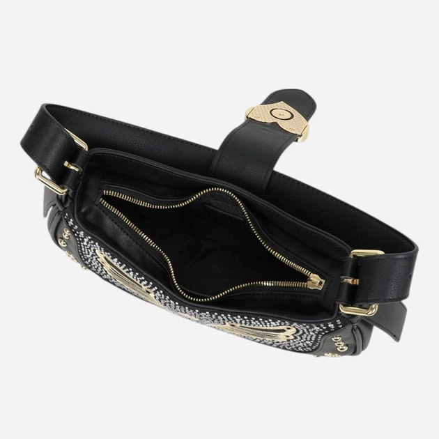 Torebka bagietka damska mała Braccialini B18910-YY-100 Czarna - obraz 4