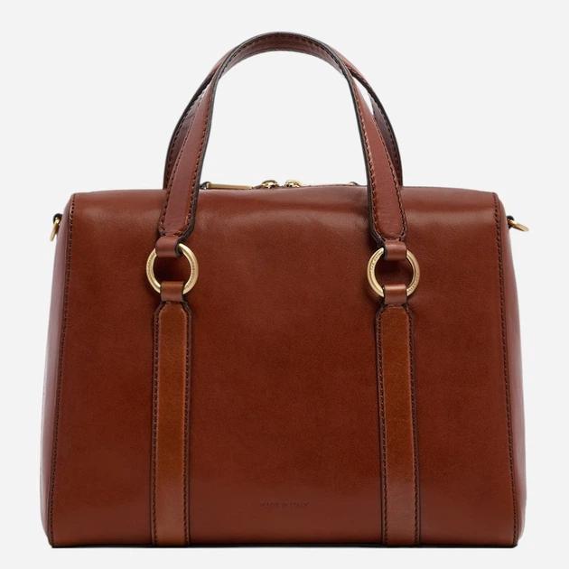 Сумка крос-боді через плече жіноча з натуральної шкіри середня The Bridge 04182601-14 Коричнева (800070354469) - зображення 2