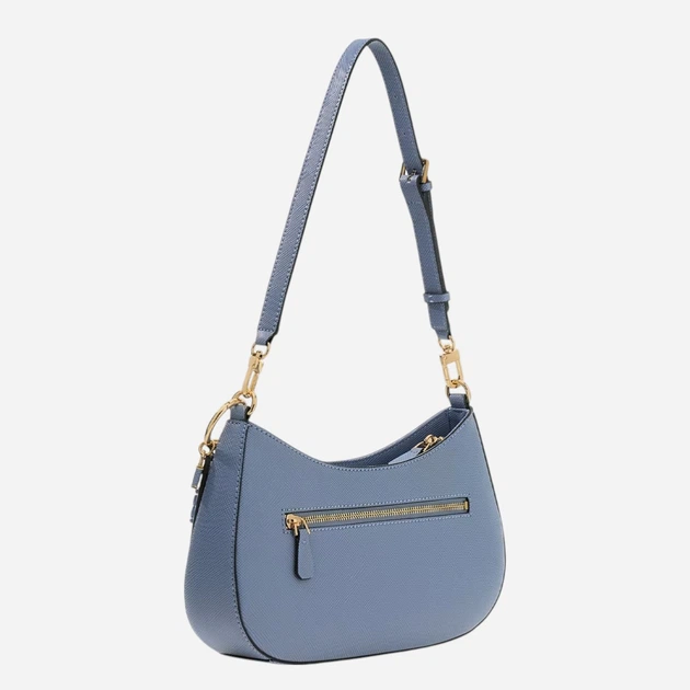 Torebka bagietka damska mała Guess HWZG9672180-GBU Niebieska - obraz 3