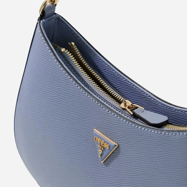 Torebka bagietka damska mała Guess HWZG9672180-GBU Niebieska - obraz 4