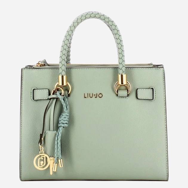 Сумка крос-боді через плече жіноча зі штучної шкіри середня Liu Jo AA6069E1012-53920 М'ятна (800070353723) - зображення 4