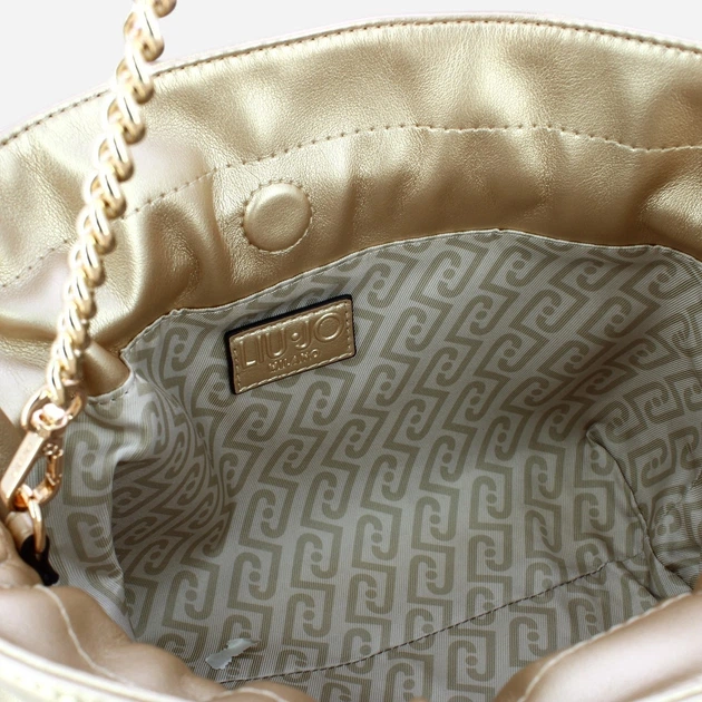 Сумка крос-боді через плече жіноча зі штучної шкіри середня Liu Jo AA6099E0958-90048 Золотиста (800070353751) - зображення 4