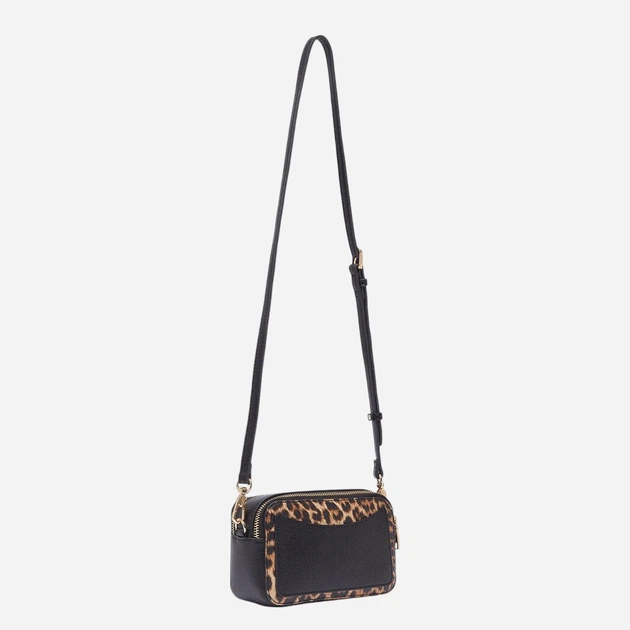 Сумка крос-боді через плече жіноча зі штучної шкіри маленька Liu Jo AA6100E1119-00047 Чорний/Коричневий (800070353757) - зображення 3