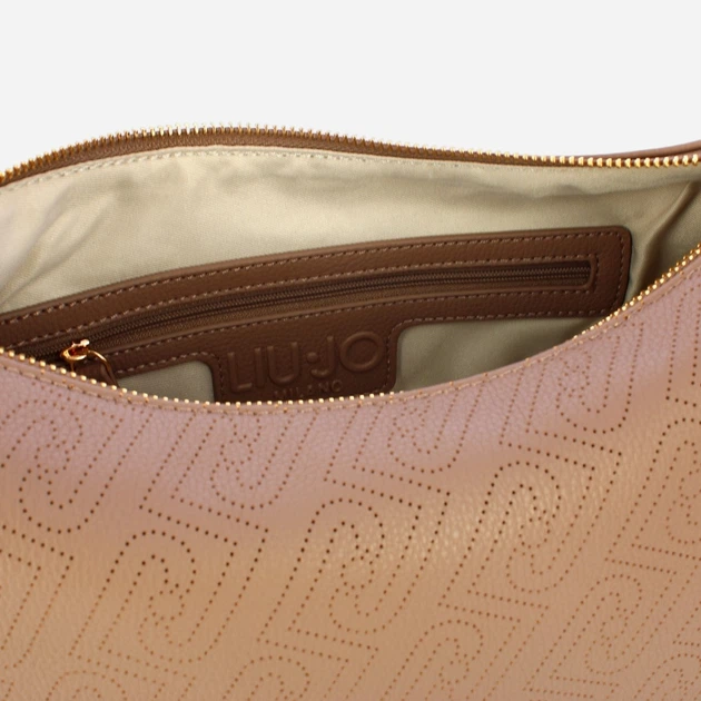 Сумка крос-боді через плече жіноча зі штучної шкіри середня Liu Jo AA6133ES026-71409 Світло-коричнева (800070353767) - зображення 5