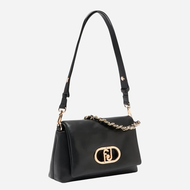 Сумка крос-боді через плече жіноча зі штучної шкіри середня Liu Jo AA6148E0953-22222 Чорна (800070353778) - зображення 3