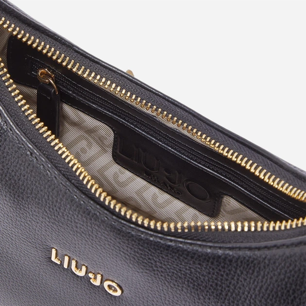 Сумка крос-боді через плече жіноча зі штучної шкіри маленька Liu Jo AA6180E1012-22222 Чорна (800070353831) - зображення 4