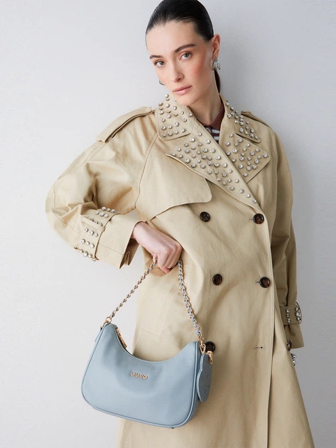 Сумка крос-боді через плече жіноча зі штучної шкіри маленька Liu Jo AA6180E1012-53920 Синя (800070353833) - зображення 2